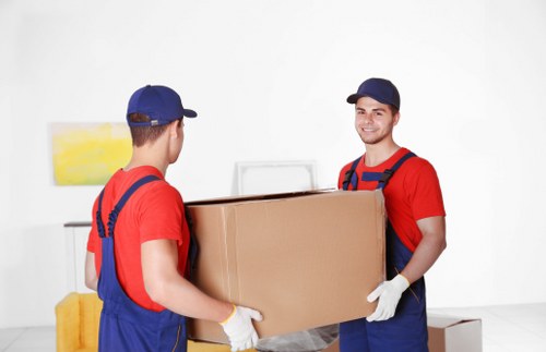 Careful packing and labelling for a house move in Uptonpark