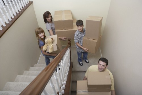 Secure packing materials used for a move in Uptonpark